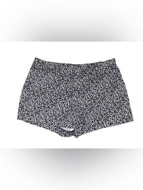 Ann Taylor Shorts 8P Petite Navy White Floral Side Zip 9” Rise Classic